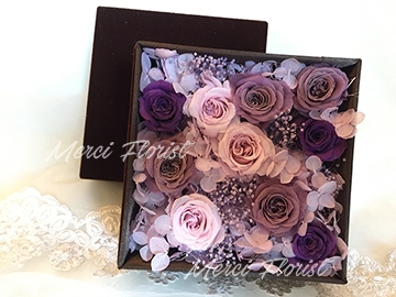 **PFB-PP** Preserved Flowers Box - Purple