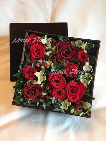 **PFB-RE** Preserved Flowers Box - Red